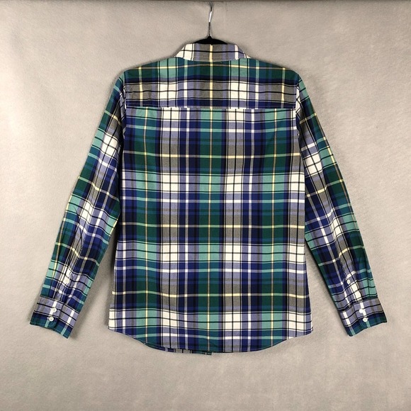 J. CREW Women's Size 4 The Boy Shirt Button Up Blue Plaid - Picture 8 of 9